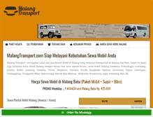 Tablet Screenshot of malangtransport.com